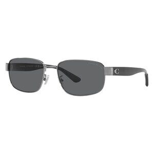 New A1335Z New COACH Ch579 Grey Polarised Rectangle HC7149 900481 Sunglasses Wom